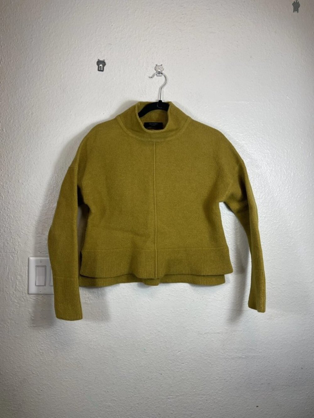 All saints mustard 100% merano wool sweater